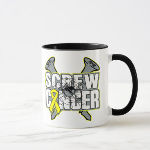 Caneca Cancer Testicular do parafuso