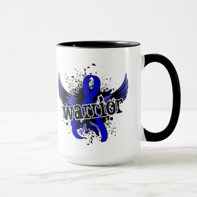Caneca Cancro do cólon do guerreiro 16 (Direita)