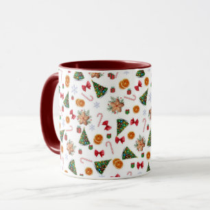 Caneca Candy Candy Candy Candy de Natal, doce Elegante