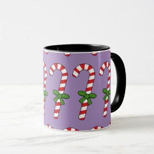 Caneca Candy Cane com Faixa Verde