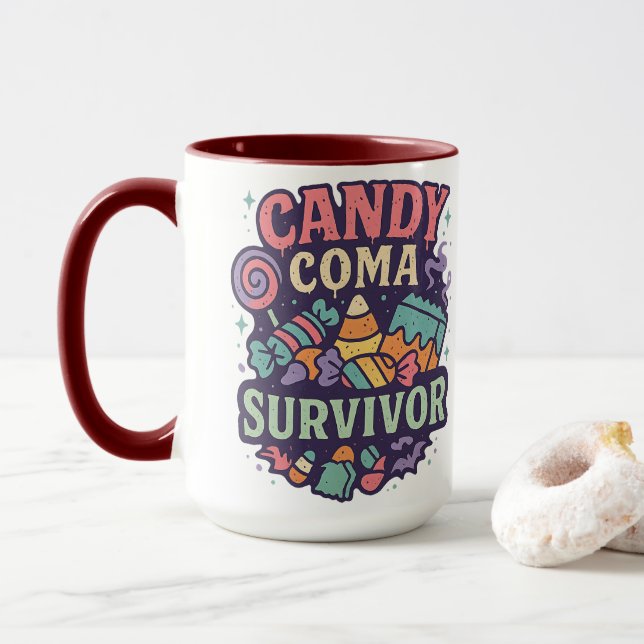 Caneca Candy Coma Survivor | Halloween  (Com Donut)