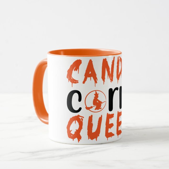 Caneca Candy Corn Queen Witeen Halloween (Frente Esquerda)