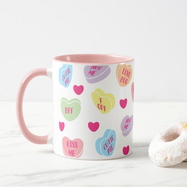 Caneca Candy Hearts Mug (Com Donut)