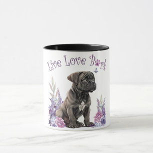 Caneca Cane Corso Dog Mãe Floral