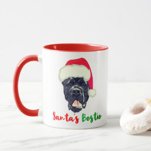 Caneca Cane Corso Natal Melhor Amigo do Papai Noel Famíli