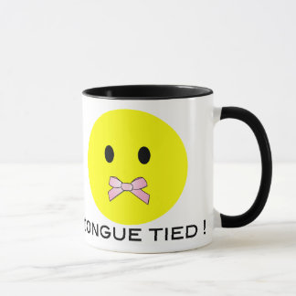 Caneca 'CANECA amarrada língua da CARA