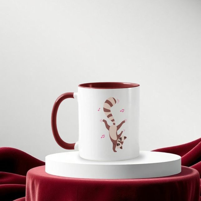 Caneca Caneca-de-guaxinim-bonitinha (Criador carregado)