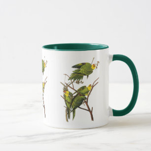 Caneca Caneca: Parakeet - por John Audubon