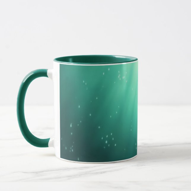 Caneca canela de peixe verde (Esquerda)