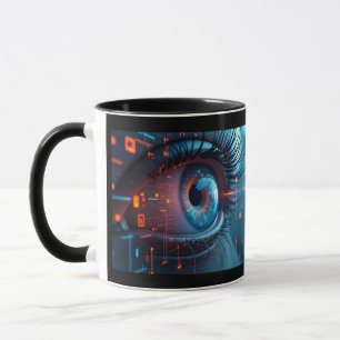 Caneca Caneta combinada de mão direita e quântica