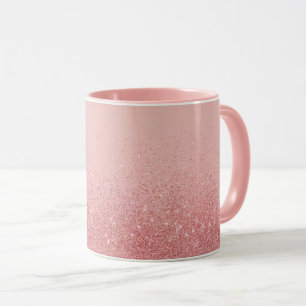 Caneca Caneta Combo Rosa-Glitter
