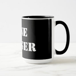 Caneca Caneta de 15 oz, preto e ressonante,