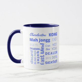 Caneca Caneta de tom mahj 2 azul