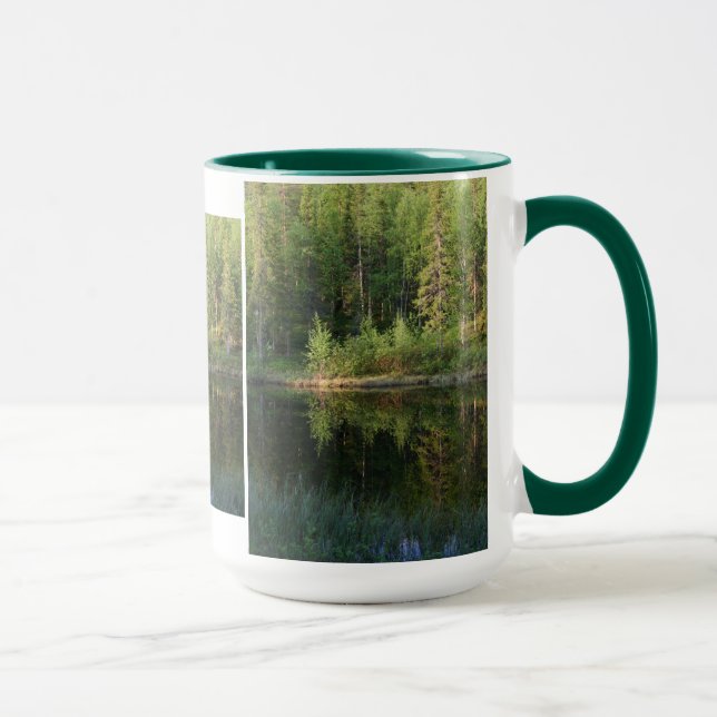 Caneca Caneta Reflexões da Natureza - escolha estilo, cor (Direita)