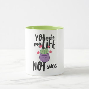 Caneca Caneta Suculenta