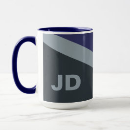 Caneca Caneta Tricolorido Monograma Personalizado - escol