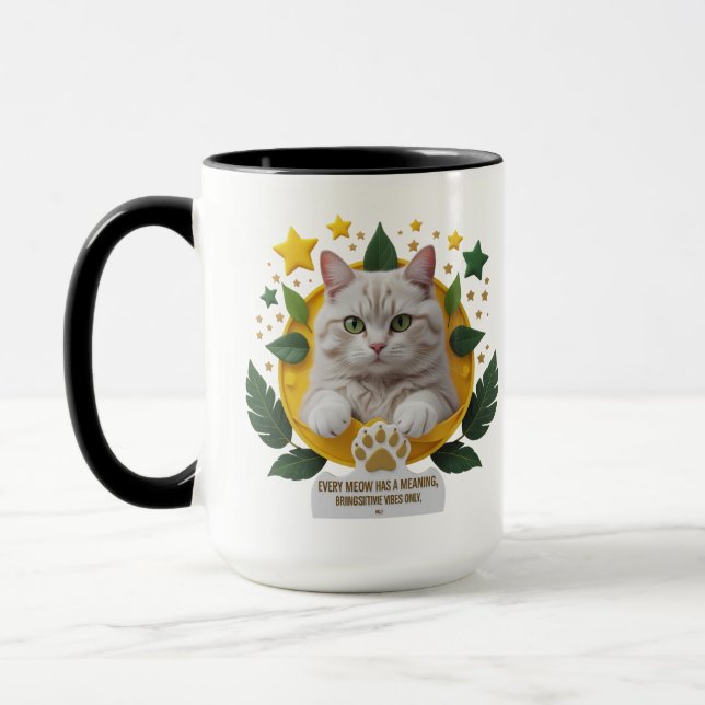 Caneca Canetas Celestiais - 15 oz Cat Combo Mug (Esquerda)