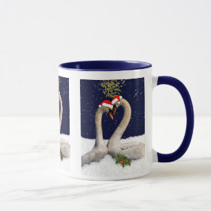 Caneca Canetas de Natal de Swans Sazonais