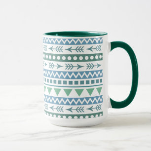 Caneca Canetas do padrão Aztec