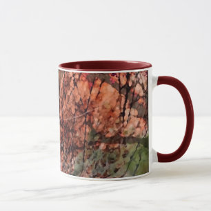 Caneca Canhão de Árvores em Camadas Manipulado por Maroon