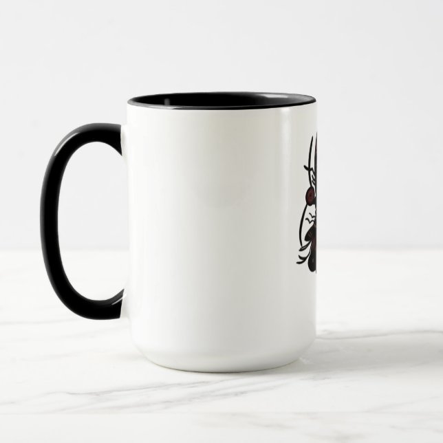 Caneca Canhão de borboletas roxas (Esquerda)