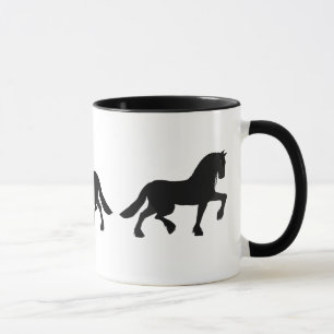 Caneca Canhão de Cavalos Frísia
