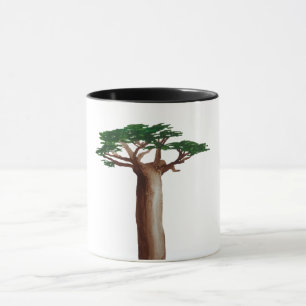 Caneca Canhão de Combinação de Desenho de Árvore Baobab