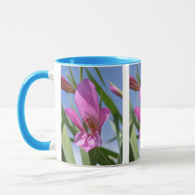 Caneca Canhão de Flores Rosa (Esquerda)
