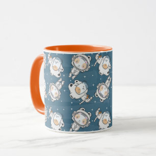 Caneca Canhão de Gatos Espaciais