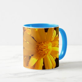 Caneca Canhão de girassol amarelo 11 oz