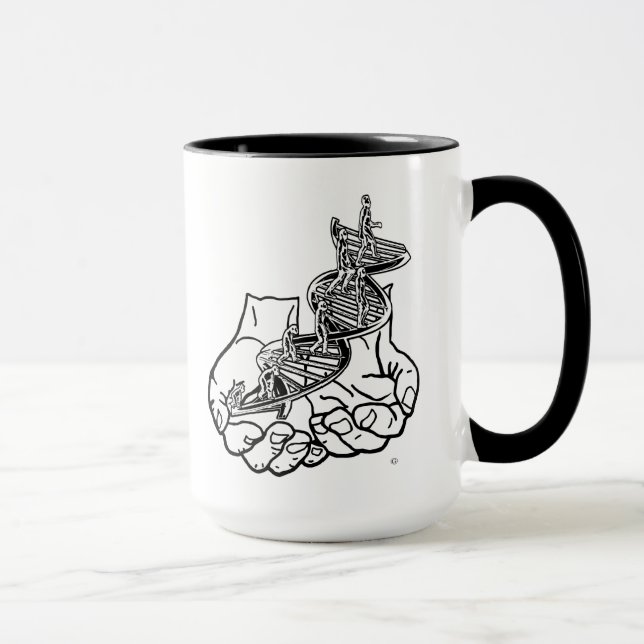 Caneca Canhão preto de 15 oz (Direita)