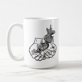 Caneca Canhão preto de 15 oz