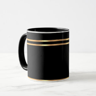 Caneca Canhão preto e Dourado