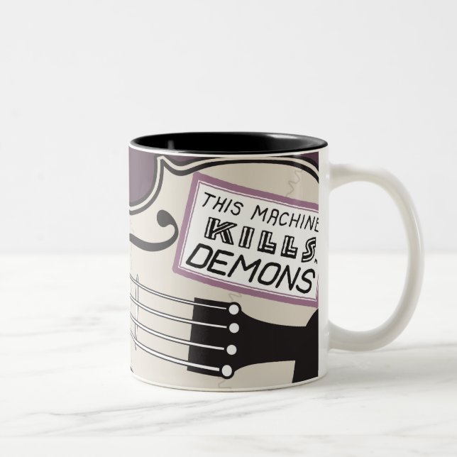 Caneca canhota do violino do Mo da lavanderia (Direita)