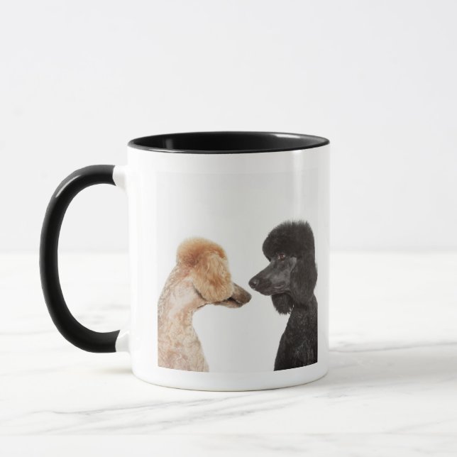 Caneca Caniches que examinam-se (Esquerda)