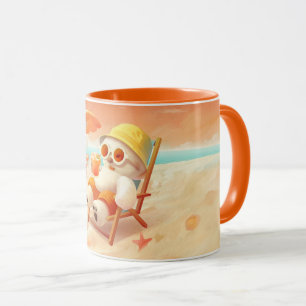 Caneca Canino de Sorriso - Modo de Praia Ativado