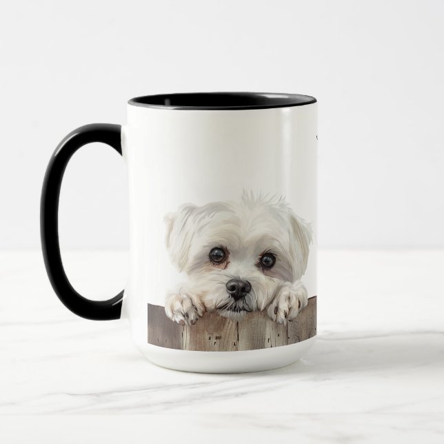 Caneca Canino Maltês (Esquerda)