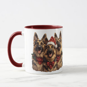 Caneca Caninos de German shepherd de Natal