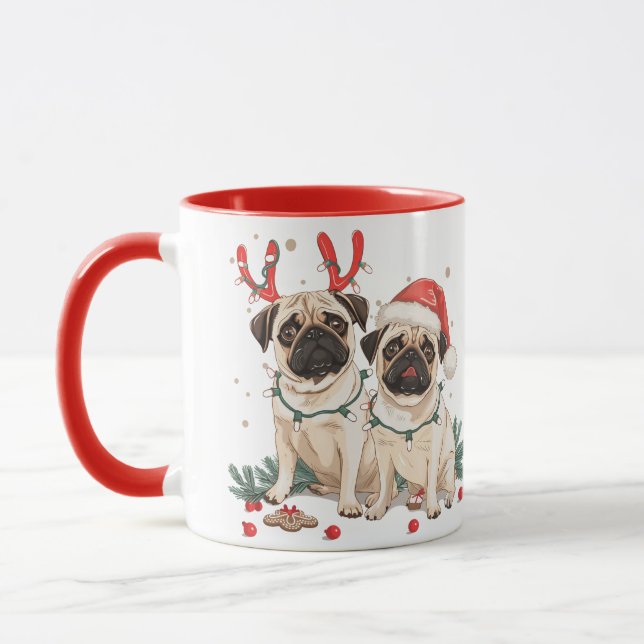 Caneca Caninos de Natal (Esquerda)