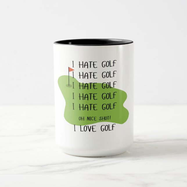 Caneca Canja De Golfe Engraçada Para Pás De Golfe (Centro)