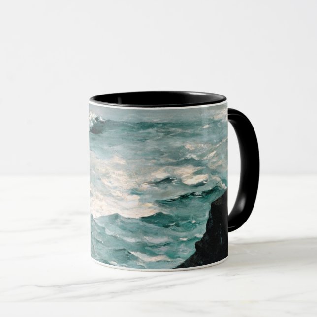 Caneca Cannon Rock, belas artes por Winslow Homer Mug (Frente Esquerda)