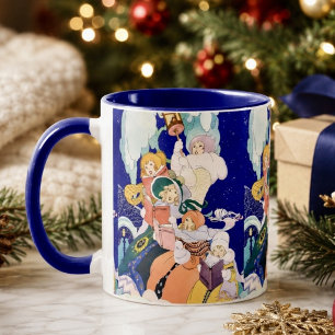 Caneca Cantarolando o Natal Antigo sob as Estrelas 