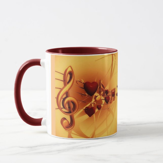 Caneca Cantora De Música De Desenho Moderno Soprano (Esquerda)