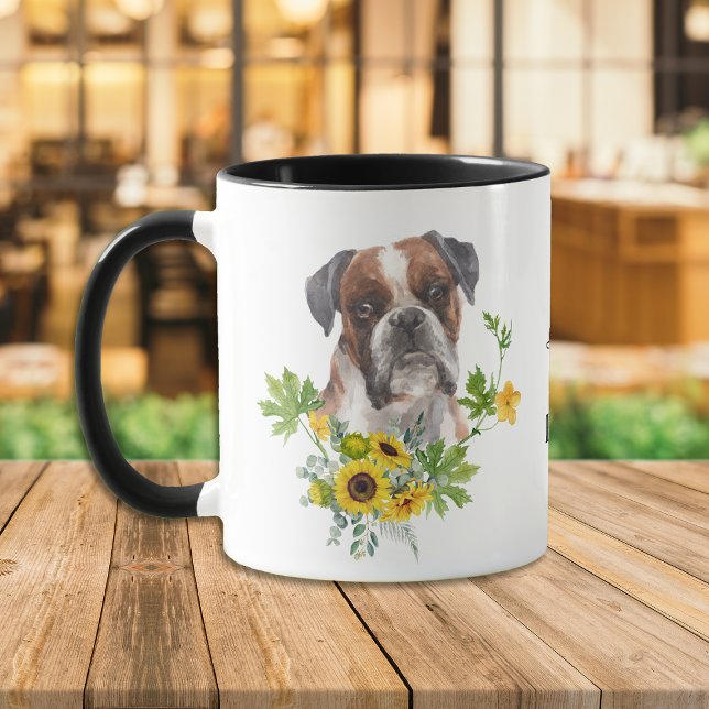 Caneca Cão-canino Eucalyptus Boxer Mug (Criador carregado)