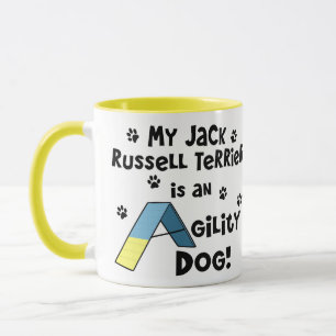 Caneca Cão da agilidade de Jack Russell Terrier