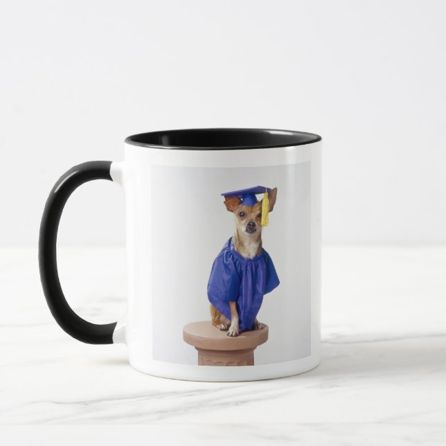 Caneca Cão da chihuahua que veste o uniforme da (Esquerda)