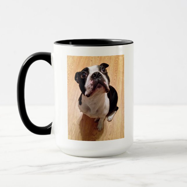 Caneca Cão de Boston Terrier (Esquerda)