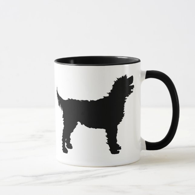 Caneca Cão de Labradoodle (no preto) (Direita)