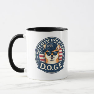 Caneca Cão de Suporte Técnico da White House