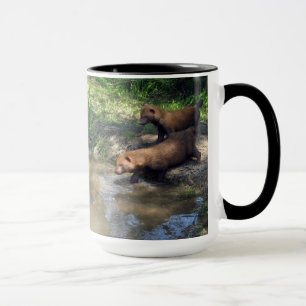 Caneca - cão do arbusto
